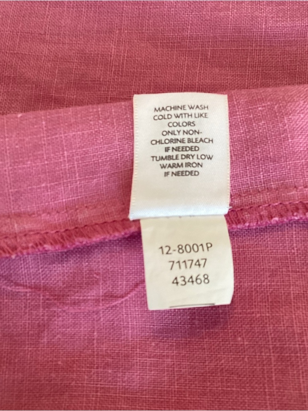 J. Jill Pink Linen Hoodie Shift Dress Frog Closure Sleeveless Petite Medium PM - Picture 6 of 8
